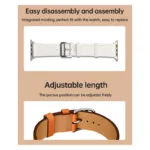 Λουράκι Devia Elegant PU Leather Apple Watch (38/ 40/ 41mm) Πορτοκαλί | Shopin.gr