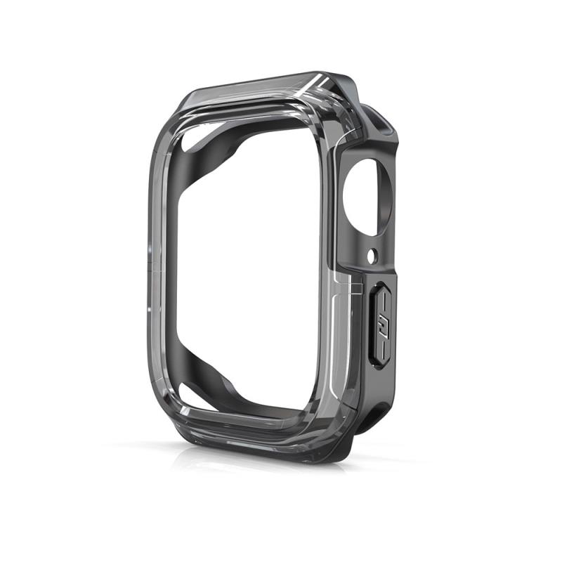 Θήκη TPU & PC Devia Sport Apple Watch 7/ 8 (41mm) Shock Proof Φιμέ Μαύρο | Shopin.gr