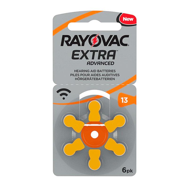 Μπαταρία Ακουστικών Βαρηκοΐας Rayovac Extra Advanced 13 (6 τεμ.) | Shopin.gr