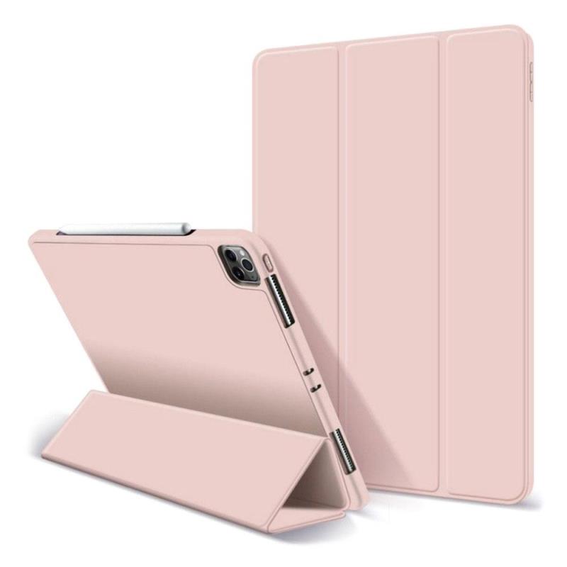 Θήκη Flip Smart inos Apple iPad Pro 12.9 (2021) με TPU & SC Pen Ροζ (Ασυσκεύαστο) | Shopin.gr