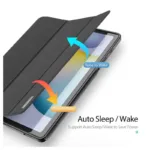 Θήκη TPU Flip Shock Proof Dux Ducis Domo Samsung Galaxy Tab S6 Lite 10.4" (2022 / 2024) Μαύρο | Shopin.gr