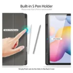 Θήκη TPU Flip Shock Proof Dux Ducis Domo Samsung Galaxy Tab S6 Lite 10.4" (2022 / 2024) Μαύρο | Shopin.gr