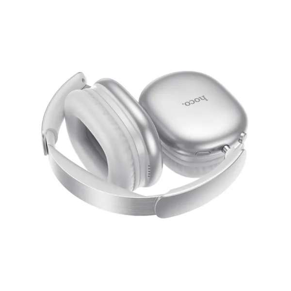 Wireless Hands Free Hoco W73 Graceful HiFi Audio v6.0 400mAh 45 Ώρες Ομιλίας AUX USB-C Ασημί | Bluetooth - shopin.gr