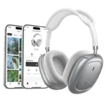 Wireless Hands Free Hoco W68 Calma HiFi Audio ANC v6.0 400mAh 45 Ώρες Ομιλίας AUX USB-C Ασημί | Bluetooth - shopin.gr