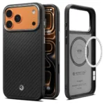 Θήκη Spigen Enzo Aramid T Magsafe για Apple iPhone 17 Pro Max Μαύρο-Ασημί | Θήκες - shopin.gr