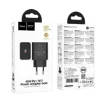 Φορτιστής Ταξιδίου Hoco N77 Star GaN 45W Fast Charge με 1xUSB-C Μαύρος | Φορτιστές - shopin.gr