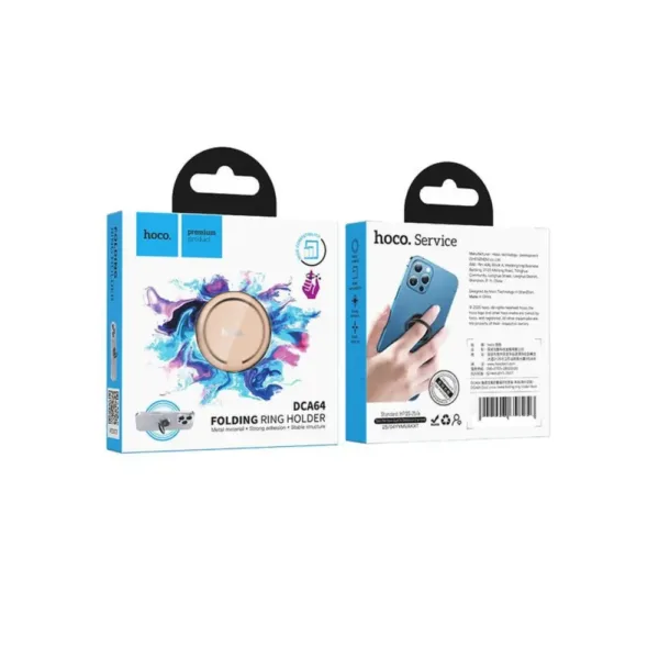 Βάση Στήριξης Δαχτυλίδι Μεταλλική Hoco DCA64 για Κινητά Τηλέφωνα με 360° Περιστροφή Light Pink | Βάσεις Στήριξης - shopin.gr