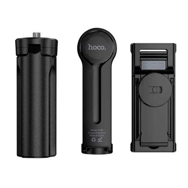 Selfie Stick Hoco K100 Prestigio και Τρίποδο Mini για Συσκευές 4.5"- 7" με Σπείρωμα 1/4" Κατάλληλο για Κάμερες Φώτα και Action Cameras | Βάσεις Στήριξης - shopin.gr