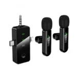 Σετ Μικρόφωνα Πέτου Ασύρματα Hoco L20C Fair Lavalier USB-C AUX Lightning 2.4Ghz Εμβέλεια 15m Digital Noise Cancellation ENC εως και 7 Ώρες Λειτουργίας | Μικρόφωνα - shopin.gr