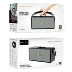 Φορητό Ηχείο Hoco DS61 Rhyme Retro Leather 14W BT V5.3 SD CARD AUX USB και FM Ραδιόφωνο 2400mAh Black | Φορητά Ηχεία - shopin.gr