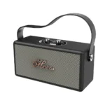 Φορητό Ηχείο Hoco DS61 Rhyme Retro Leather 14W BT V5.3 SD CARD AUX USB και FM Ραδιόφωνο 2400mAh Black | Φορητά Ηχεία - shopin.gr