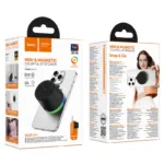 Φορητό Ηχείο Wireless Hoco HC49 Shine Mini Μαγνητικό TWS Hi-Fi Audio v6.0 700mAh 8W εως 4 Ώρες Αναπαραγωγής και Πολύχρωμο Φωτισμό Μαύρο | Φορητά Ηχεία - shopin.gr