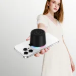 Φορητό Ηχείο Wireless Hoco HC49 Shine Mini Μαγνητικό TWS Hi-Fi Audio v6.0 700mAh 8W εως 4 Ώρες Αναπαραγωγής και Πολύχρωμο Φωτισμό Μαύρο | Φορητά Ηχεία - shopin.gr