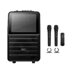 Φορητό Ηχείο Wireless Hoco DS70 Spacious v5.0 60W 7200mAh USB AUX MicroSD Card με 2 Ασύρματα Μικρόφωνα Οθόνη Αφής 14.1" και Android 12 | Φορητά Ηχεία - shopin.gr