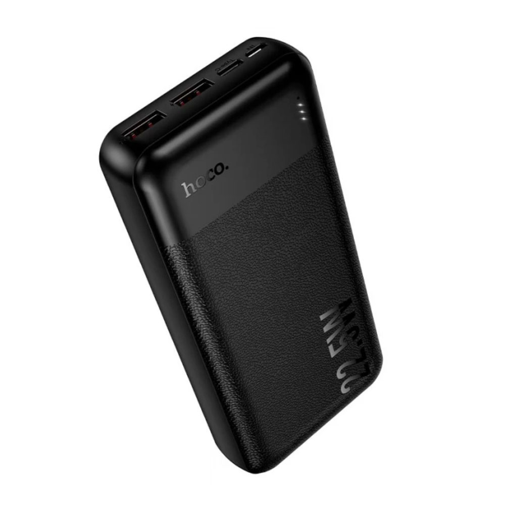 Power Bank Hoco J159A Essence 20000mAh 2xUSB-A 22.5W 1xUSB-C PD20W 1xMicroUSB 18W Digital LED Ένδειξη Μπαταρίας Μαύρο | Power Bank - shopin.gr