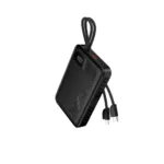 Power Bank Hoco J171A Edge 20000mAh 1xUSB-A 22.5W 1xUSB-C PD20W Digital LED Ένδειξη Μπαταρίας και Braided Καλώδιο USB-C και Lightning Μαύρο | Power Bank - shopin.gr