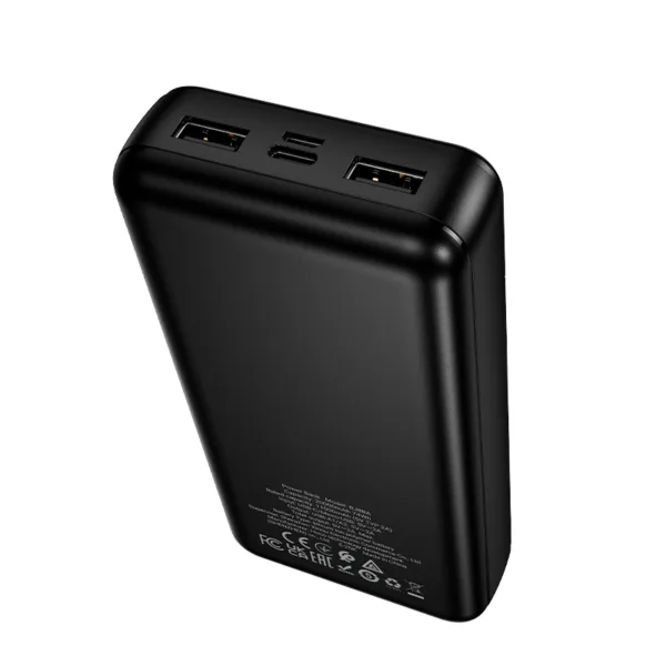 Power Bank Borofone BJ88A Clever 20000mAh 5V/2A με 4 Θύρες 1xUSB-C 2xUSB-A 1xMicroUSB και LED Ένδειξη Μπαταρίας Μαύρο | Power Bank - shopin.gr