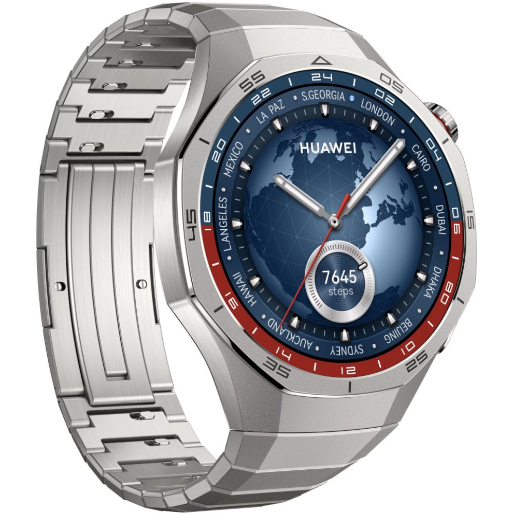 Huawei Watch GT5 Pro 46mm GPS NFC 5ATM με Δυνατότητα Κλήσεων Silver | Smartwatches - shopin.gr
