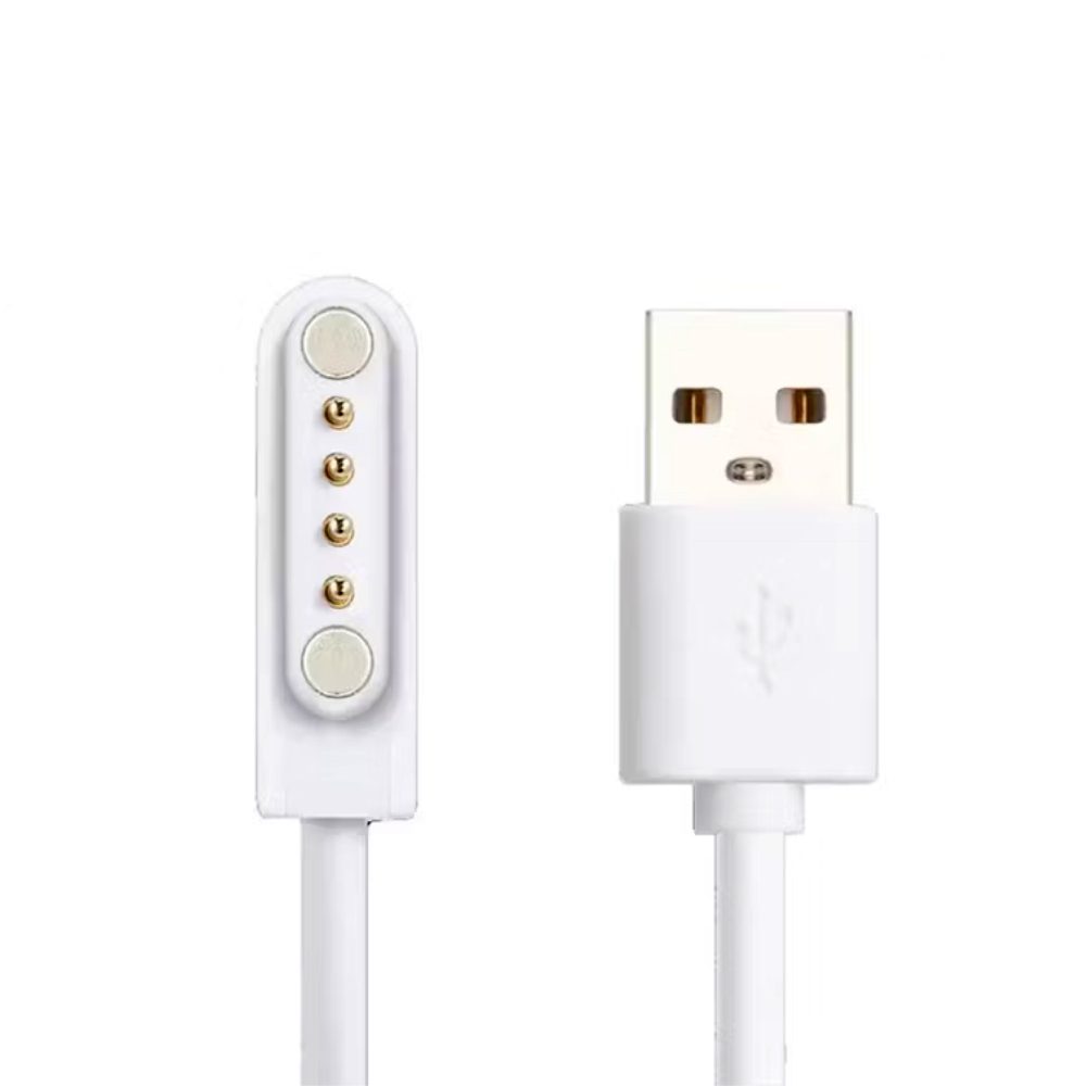 Φορτιστής 4 pin για Hoco Y101 Smartwatch Απόσταση Μαγνητών: 18mm Απόσταση Pin: 8mm Λευκός | Φορτιστές Wearables - shopin.gr