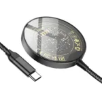 Ασύρματος Φορτιστής Hoco CW45 Discovery Edition Magnetic Magsafe 3-σε-1 15W με καλώδιο USB-C 1m Μαύρος | Ασύρματοι Φορτιστές - shopin.gr
