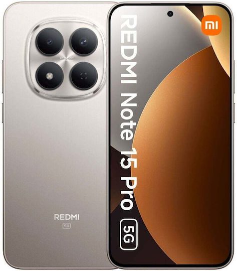 XIAOMI REDMI NOTE 15 PRO 5G 8GB/256GB TITANIUM | Shopin.gr