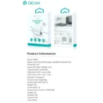 Φορτιστής Ταξιδίου Devia RLC-342 με Διπλή Έξοδο 2xUSB A 12W & Καλώδιο USB A σε Lightning 1m Lite2 Λευκό | Shopin.gr