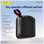 Φορητό Ηχείο Bluetooth Foneng M3 Deep Bass BT 5.4 2400mAh 10W Μαύρο | Shopin.gr
