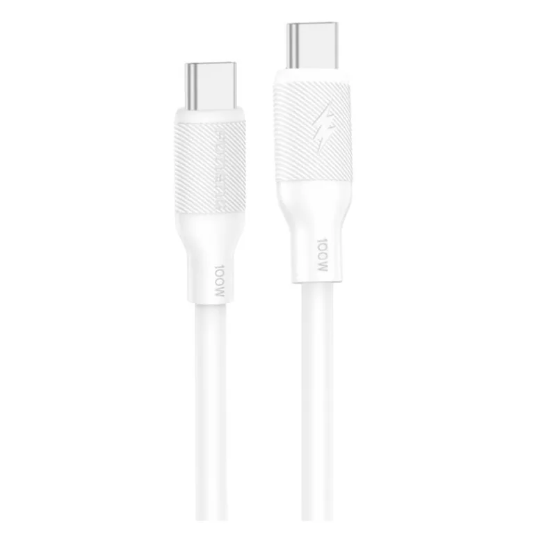 Καλώδιο Σύνδεσης USB 2.0 Foneng X80 USB C σε USB C 100W 1m Λευκό | Shopin.gr