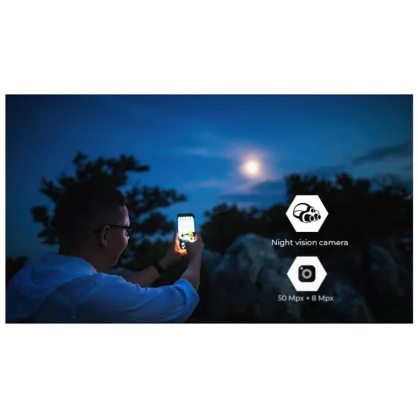 Κινητό Τηλέφωνο Hammer Energy X2 (Dual SIM) 128GB 6GB RAM Μαύρο-Πορτοκαλί | Shopin.gr