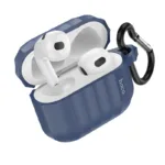 Θήκη Hoco WB22 Glory Series Silicone Protective Case Σκούρο Μπλέ για AirPods 2021 (3ης γενιάς) με Γάντζο | Αξεσουάρ Bluetooth - shopin.gr