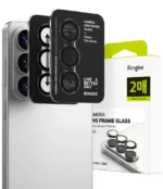 Προστασία Κάμερας με Πλαίσιο Ringke για Samsung SM-S942 Galaxy S26 SM-S947 Galaxy S26+  Μαύρο 2 Τεμαχίων | Προστασία Κάμερας - shopin.gr