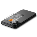 Προστασία Κάμερας Spigen Optik Pro Ez Fit Glass για Apple iPhone 16 Pro 16 Pro Max 17 Pro 17 Pro Max Ασημί 2 Τμχ | Προστασία Κάμερας - shopin.gr
