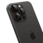Προστασία Κάμερας Spigen Optik Pro L-Series Ez Fit για Apple iPhone 16 Pro 16 Pro Max 17 Pro 17 Pro Max Μαύρο-Κόκκινο 2τμχ | Προστασία Κάμερας - shopin.gr
