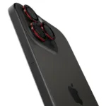 Προστασία Κάμερας Spigen Optik Pro L-Series Ez Fit για Apple iPhone 16 Pro 16 Pro Max 17 Pro 17 Pro Max Μαύρο-Κόκκινο 2τμχ | Προστασία Κάμερας - shopin.gr