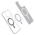 Θήκη Spigen Ultra Hybrid Magsafe για Apple iPhone 16 Pro Max Διάφανο-Γκρι | Θήκες - shopin.gr