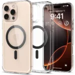 Θήκη Spigen Ultra Hybrid Magsafe για Apple iPhone 16 Pro Max Διάφανο-Γκρι | Θήκες - shopin.gr