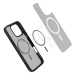 Θήκη Spigen Ultra Hybrid Magsafe για Apple iPhone 16 Pro Max Ημιδιάφανο Μαύρο | Θήκες - shopin.gr