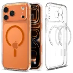 Θήκη Spigen Ultra Hybrid Magsafe για iPhone Apple 17 Pro  Διάφανο-Πορτοκαλί | Θήκες - shopin.gr