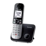 Ασύρματο Ψηφιακό Τηλέφωνο Panasonic KX-TG6851 EU  με Μεγάλη Οθόνη και Ανοιχτή Ακρόαση Μαύρο-Ασημί | Ασύρματα Τηλέφωνα - shopin.gr