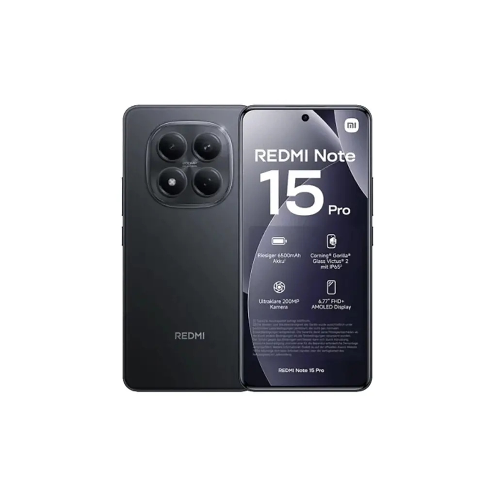 Xiaomi Redmi Note 15 Pro 4G Dual Sim 6.77" 12GB/512GB NFC IP65 Black | Smartphone - shopin.gr