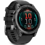 Smartwatch Garmin Fenix E Stainless Steel 47mm GPS NFC 10 ATM Slate Grey με Black Silicone Band | Smartwatches - shopin.gr