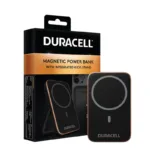 Φορτιστής Ανάγκης Duracell Magnetic MagSafe Micro 5 12W 5000mAh με Βραχίονα Στήριξης Μαύρο | Shopin.gr
