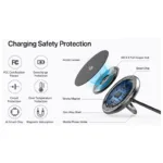 Ασύρματη Βάση Φόρτισης Μαγνητική Choetech T697-F 15W με Stand Μαύρο | Shopin.gr