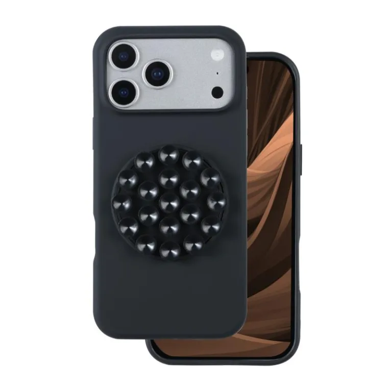 Θήκη Silicon & PC inos Apple iPhone 17 Pro Max με Suction Cup Μαύρο | Shopin.gr