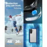 Θήκη TPU & PC Spigen Ultra Hybrid Samsung A576 Galaxy A57 5G Διάφανο Γκρι | Shopin.gr