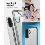 Θήκη TPU & PC Spigen Ultra Hybrid Samsung A576 Galaxy A57 5G Διάφανο Γκρι | Shopin.gr