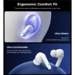 True Wireless Ακουστικά Bluetooth Choetech BH-T83 ANC+ENC Λευκό | Shopin.gr
