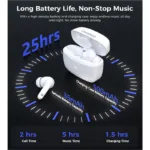 True Wireless Ακουστικά Bluetooth Choetech BH-T83 ANC+ENC Λευκό | Shopin.gr