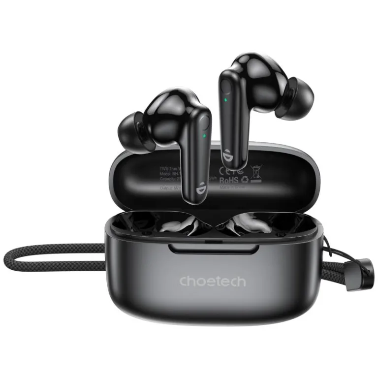 True Wireless Ακουστικά Bluetooth Choetech BH-T86 Μαύρο | Shopin.gr
