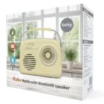 Φορητό Ηχείο Bluetooth Setty P350 με Ραδιόφωνο FM Μπεζ | Shopin.gr